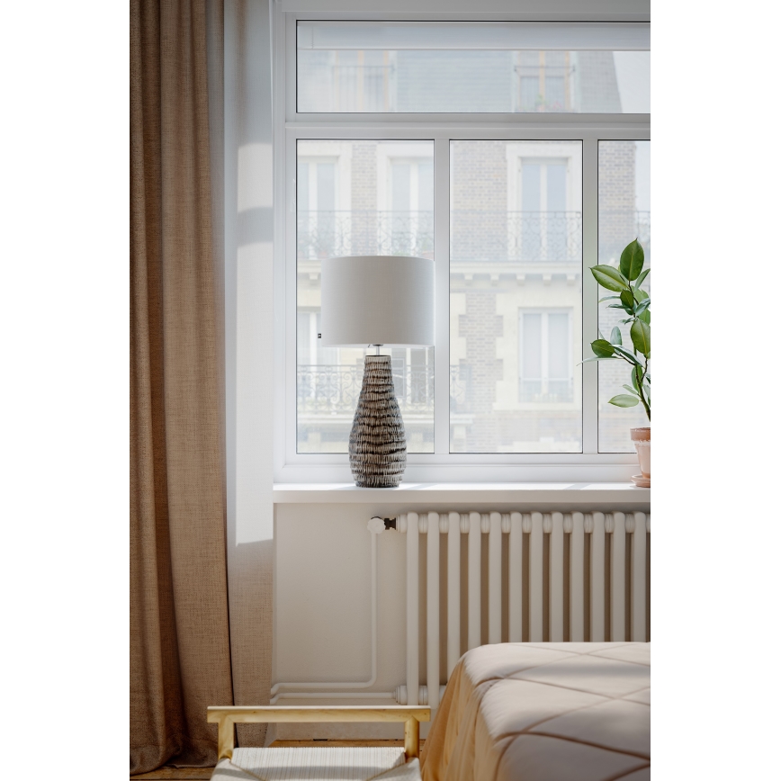 ByRydens - Lámpara de mesa BARTHA 1xE27/8W/230V beige