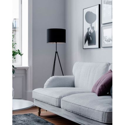 ByRydens - Lámpara de pie RINA 1xE27/5W/230V negra