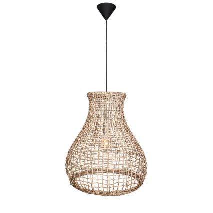 ByRydens - Lámpara colgante SEAGRASS 1xE27/8W/230V beige diá. 49 cm