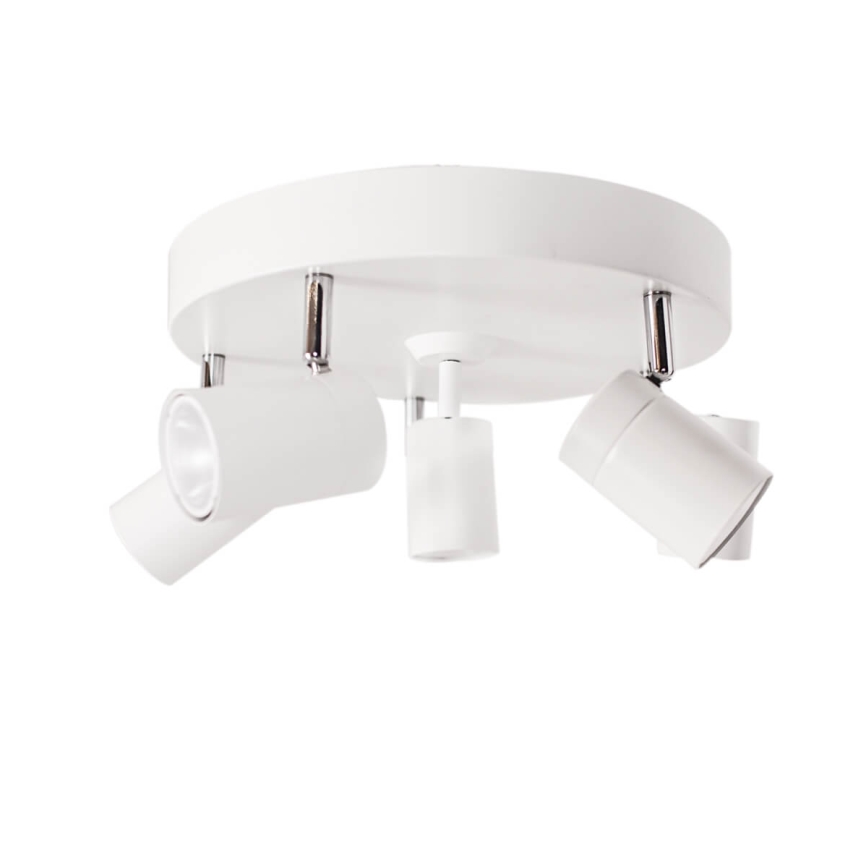 ByRydens - Lámpara de techo CORRECT de 5 focos GU10/7W/230V blanca Ø 30 cm
