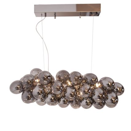 ByRydens - Lámpara colgante GROSS BAR 8xG9/5W/230V ahumado/negro