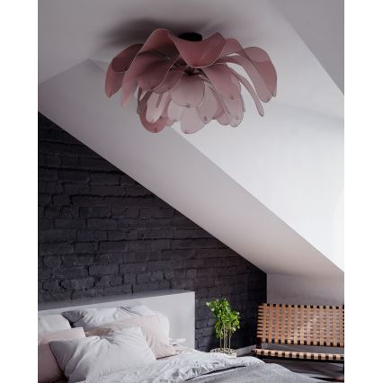 ByRydens - Lámpara de techo de superficie LOU LOU 1xE27/8W/230V rosa