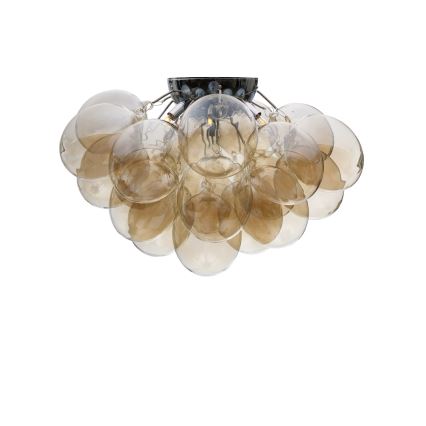 ByRydens - Lámpara de techo GROSS 6xG9/8W/230V ahumado/marrón, diámetro 70 cm
