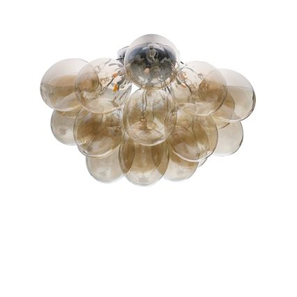 ByRydens - Lámpara de techo GROSS 6xG9/8W/230V ahumado/marrón, diámetro 70 cm