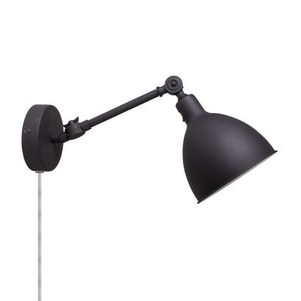ByRydens - Aplique BAZAR MINI 1xE27/5W/230V negro