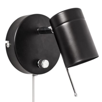ByRydens - Foco de pared regulable CORRECT 1xGU10/7W/230V negro