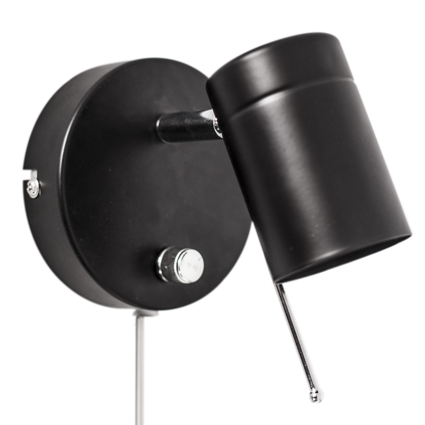 ByRydens - Foco de pared regulable CORRECT 1xGU10/7W/230V negro