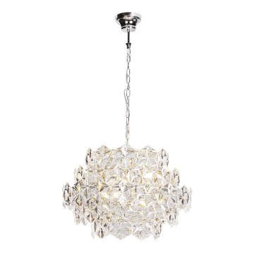 ByRydens - Lámpara colgante con cadena MONARQUE MINI 3xE14/8W/230V transparente