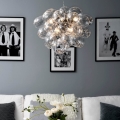 ByRydens - Lámpara colgante GROSS 8xG9/4W/230V transparente diá. 50 cm