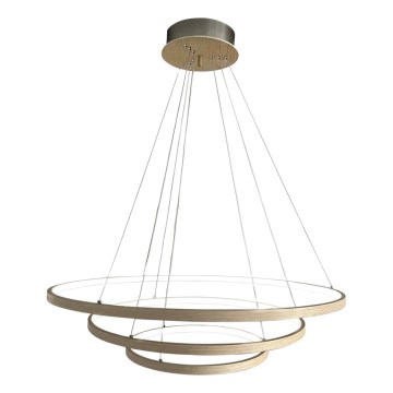 ByRydens - Lámpara LED colgante con cable TRIONE LED/45W/230V beige Ø 80 cm