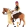 Caballo para peinar con muñeca y accesorios