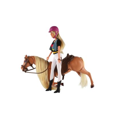 Caballo para peinar con muñeca y accesorios