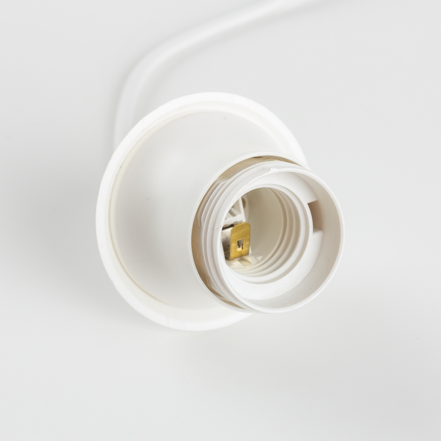 Cable de alimentación EDI 1x E27/60W/230V 90 cm blanco