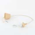 Cable de alimentación EDI 1xE27/60W/230V 90 cm beige