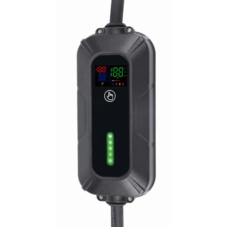 Estaciones de recarga para vehículos eléctricos EV/PHEV AC Tipo 2 16A/400V 11kW IP55 7m + adaptador 230V 3,7kW + estuche