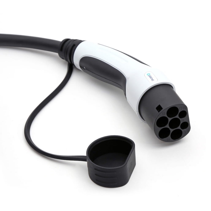 Cable de carga para vehículos eléctricos tipo 2 5m 22kW 32A IP54