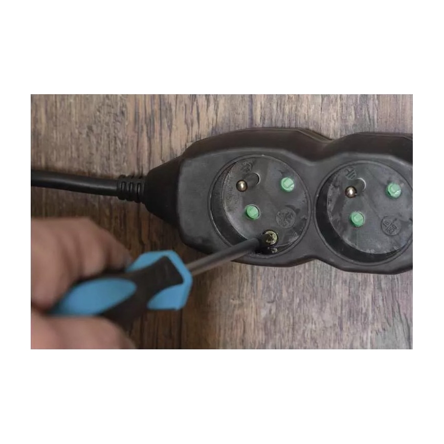 Cable de extensión 3G 3m negro