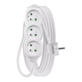 Cable de extensión 3G 5 m blanco