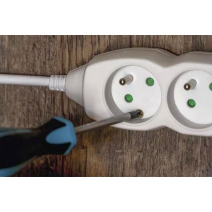 Cable de extensión 5Z 10 m blanco