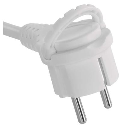 Cable de extensión con 2 enchufes, 2 puertos USB-A y USB-C, 1,4 m