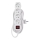 Cable de extensión con interruptor 4 tomas 5m blanco