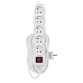 Cable de extensión con interruptor 5Z 10m blanco