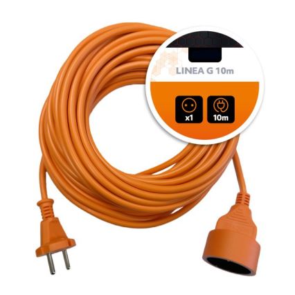 Cable de extensión LINEA G 1Z 10 m naranja