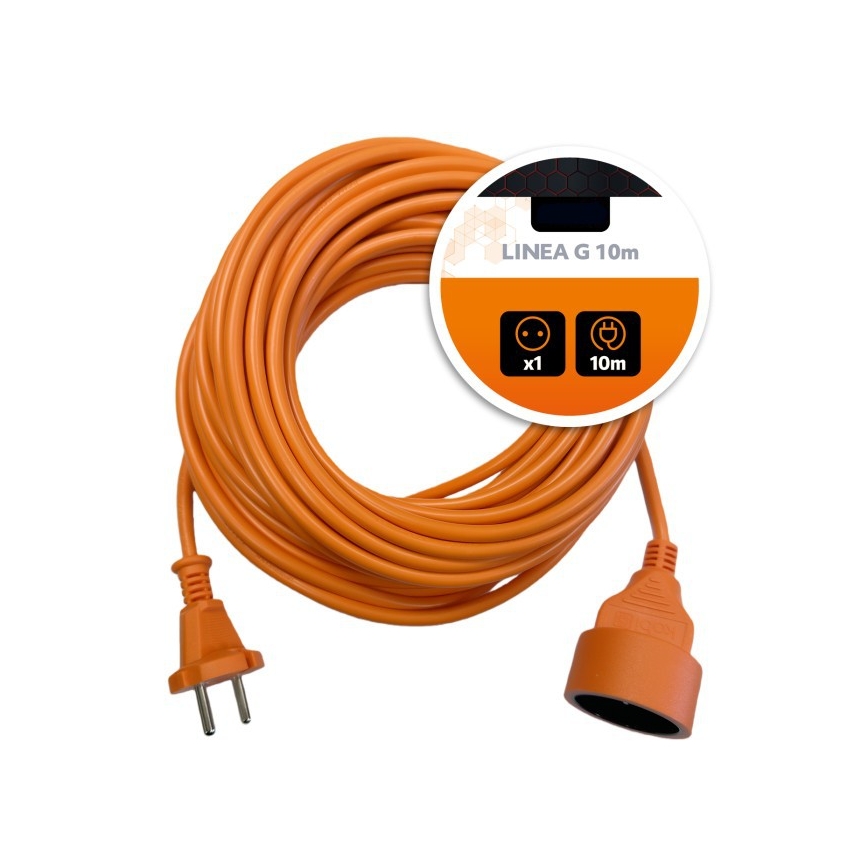 Cable de extensión LINEA G 1Z 10 m naranja
