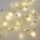 Cadena de luces LED, 40 LEDs — alimentada por 3 pilas AA, 1,5 m, blanco cálido