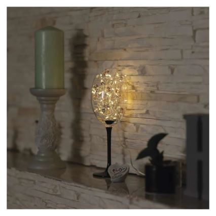 Cadena de luces LED, 40 LEDs — alimentada por 3 pilas AA, 1,5 m, blanco cálido