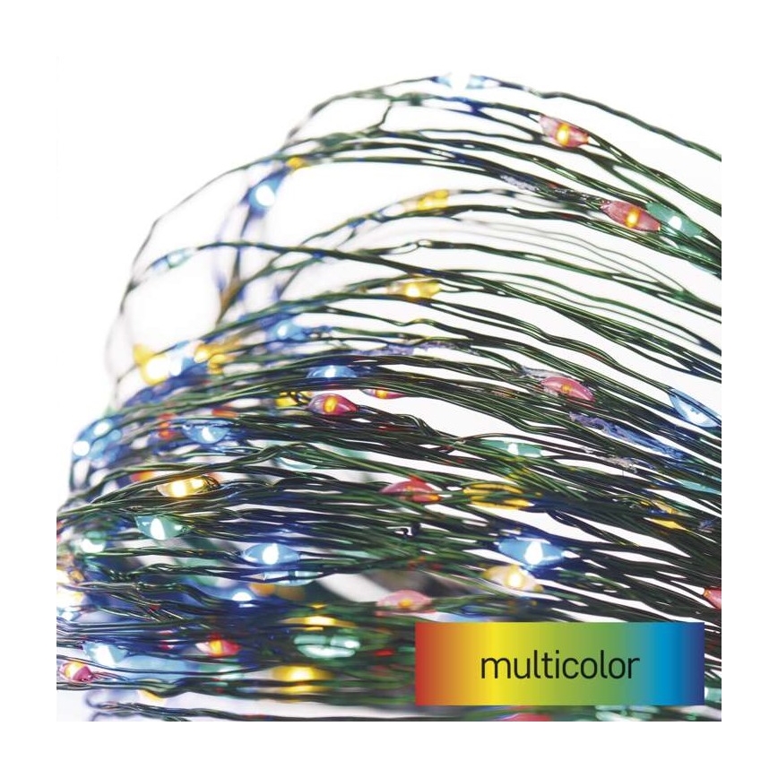 Cadena de luces LED de Navidad para exterior 75xLED/12,5m IP44 multicolor