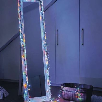 Cadena de luces LED para exterior 150xLED/27,35m IP44 multicolor
