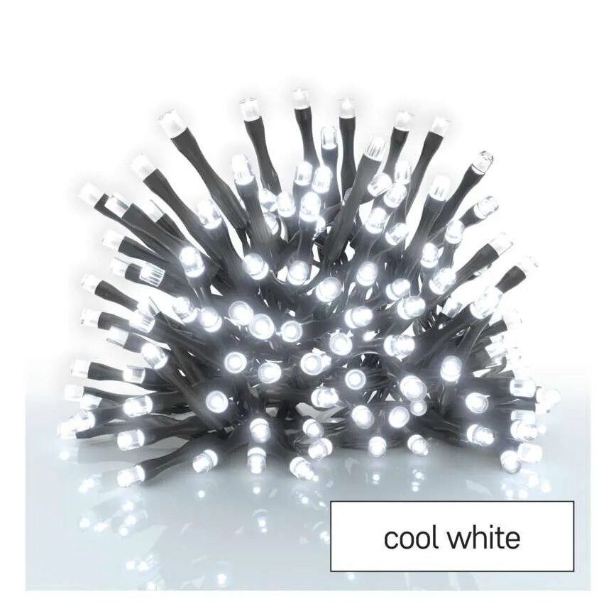 Cadena de luces LED para exterior 40xLED/3xAA 3,3m IP44 blanco frío