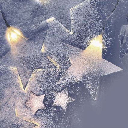 Cadena de luces LED para exterior 8xLED/5,84m IP44 con estrellas