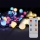 Cadena de luces LED RGB regulable para exterior, 200 LEDs / 8 funciones, 25 m, IP44, con mando a distancia