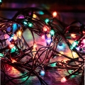 Cadena de luces navideñas LED para exterior 500xLED/230V 8+4 funciones 40 m IP44 multicolor