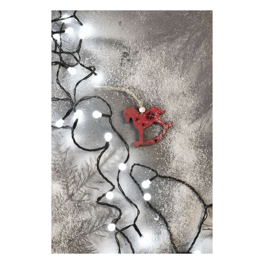 Cadena de luces navideñas LED para exterior 80xLED/13m IP44 blanco frío