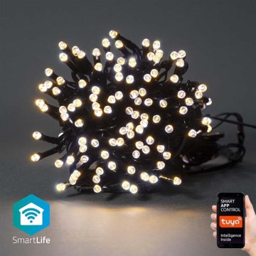 Cadena de Navidad LED 100xLED/8 funciones 15m IP65 Wi-Fi Tuya cálida