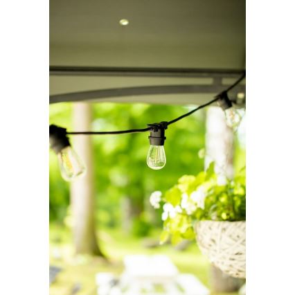 Cadena decorativa exterior MIMOSA 20xE27/1,3W/230V IP44 20m