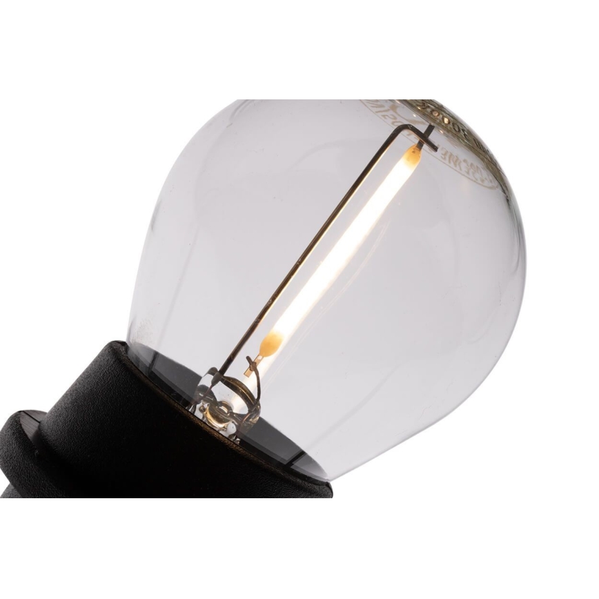 Cadena decorativa exterior MIMOSA 20xE27/1,3W/230V IP44 20m