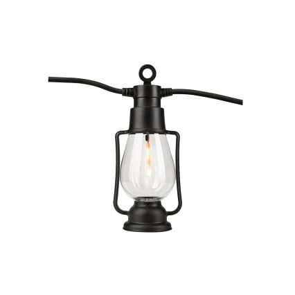 Cadena decorativa para exterior GIRLANDA 10x LED 10 m IP44 blanco cálido