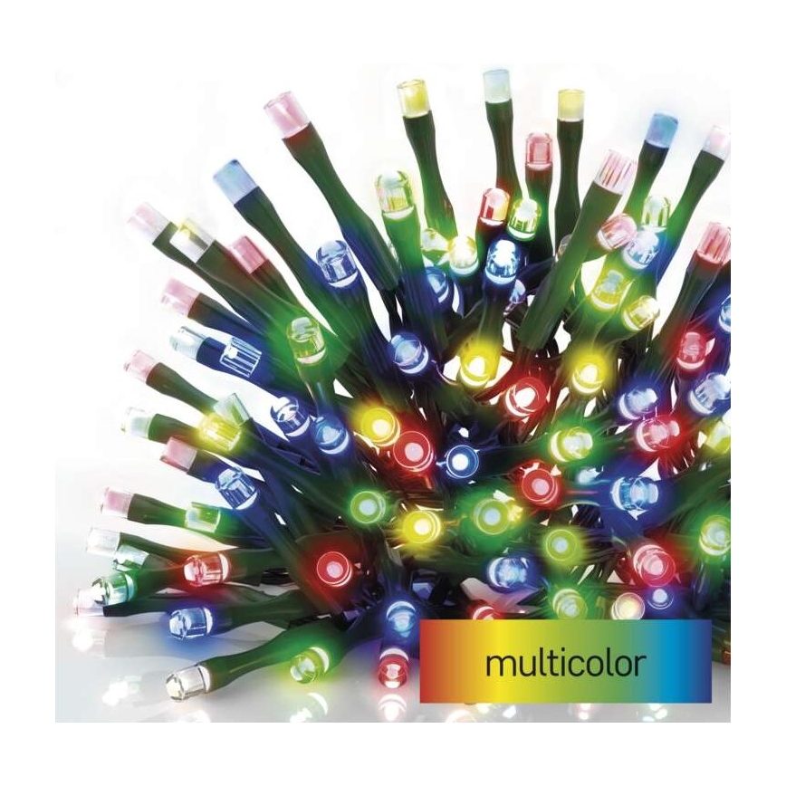 Cadena LED de Navidad para exteriores 120xLED/8 modos 17m IP44 multicolor