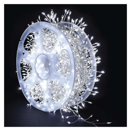 Cadena LED exterior 960xLED/8 funciones 9,6m IP44 blanco frío