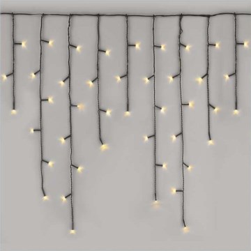 Cadena LED navideña para exterior 200 LED/8 modos 8,6 m IP44 blanco cálido