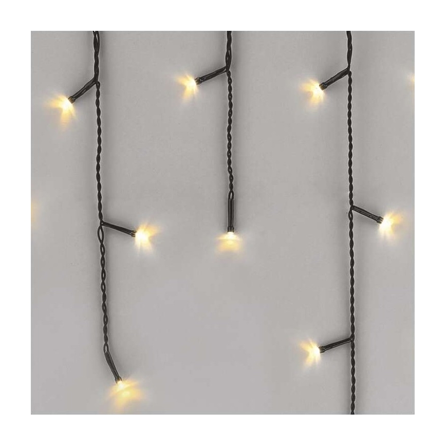 Cadena LED navideña para exterior 200 LED/8 modos 8,6 m IP44 blanco cálido