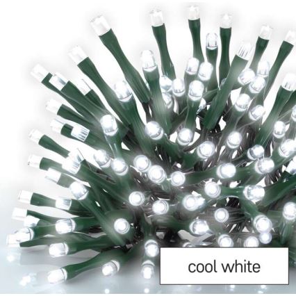 Cadena LED para exterior 40xLED/9m IP44 blanco frío