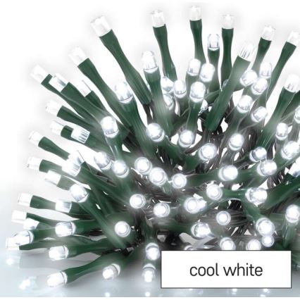 Cadena luminosa LED para exterior 120xLED/17m IP44 blanco frío