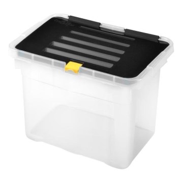 Caja de almacenamiento 9 l negra