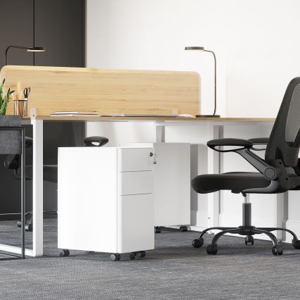 Cajonera de oficina SECURIO blanca