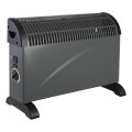 Calefactor eléctrico/convector SONDO 750/1250/2000W/230V negro
